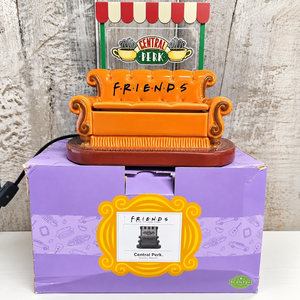 Scentsy FRIENDS Central Perk Couch Wax Warmer W/Box Retired Tested & Working
